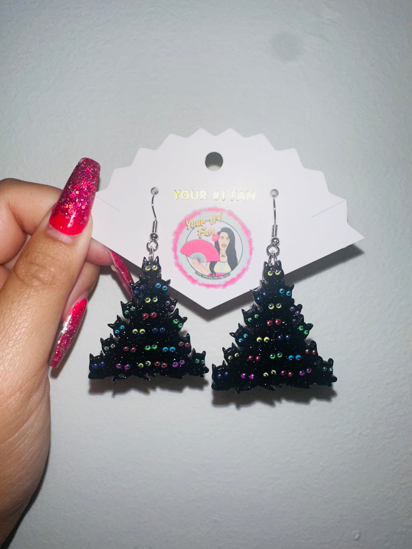 Kitty (Christmas Theme) (Earrings)