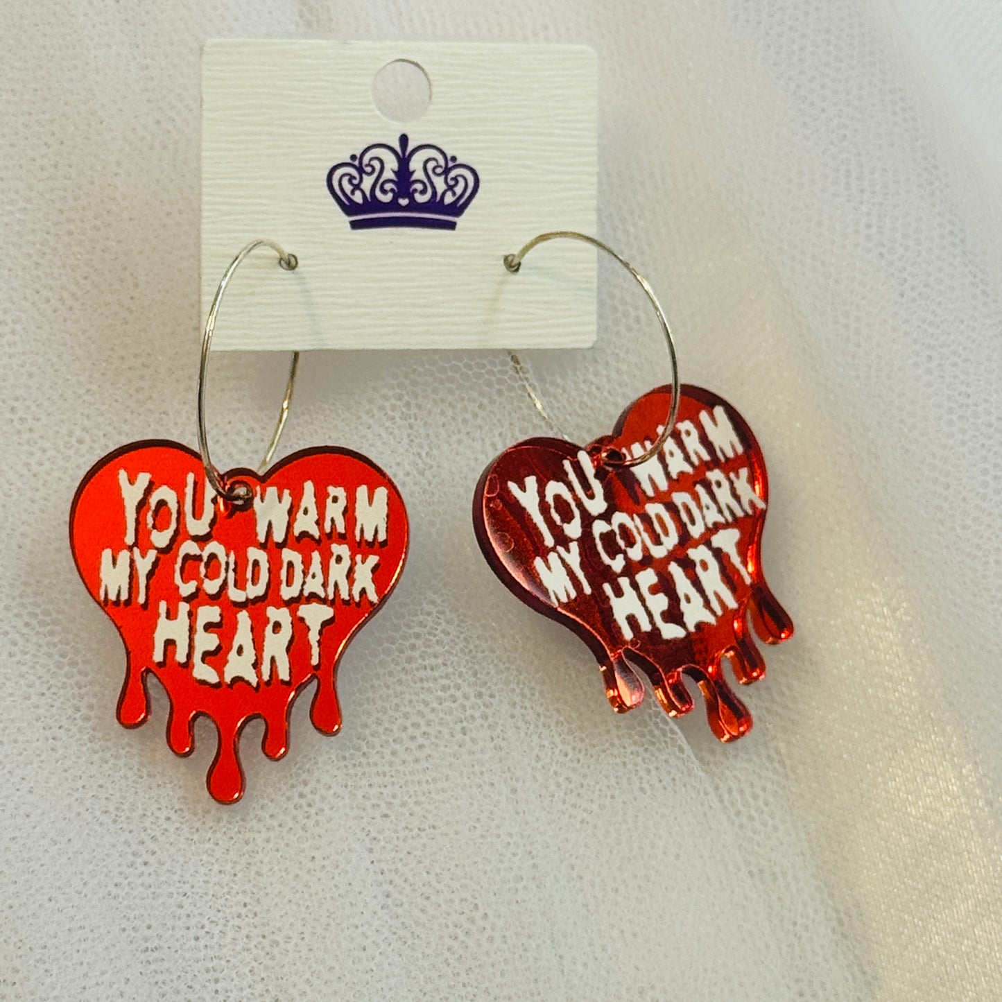 You Warm My Cold Dark Heart (Earrings)