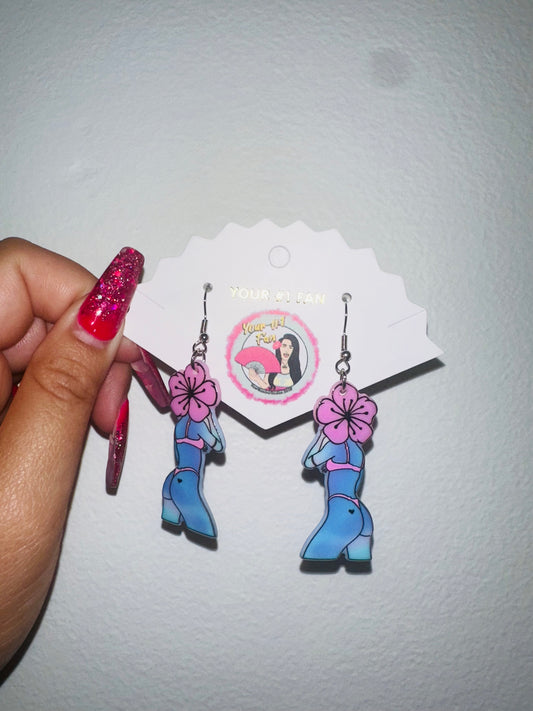 Flower Head Sexy Ladies (Earrings)