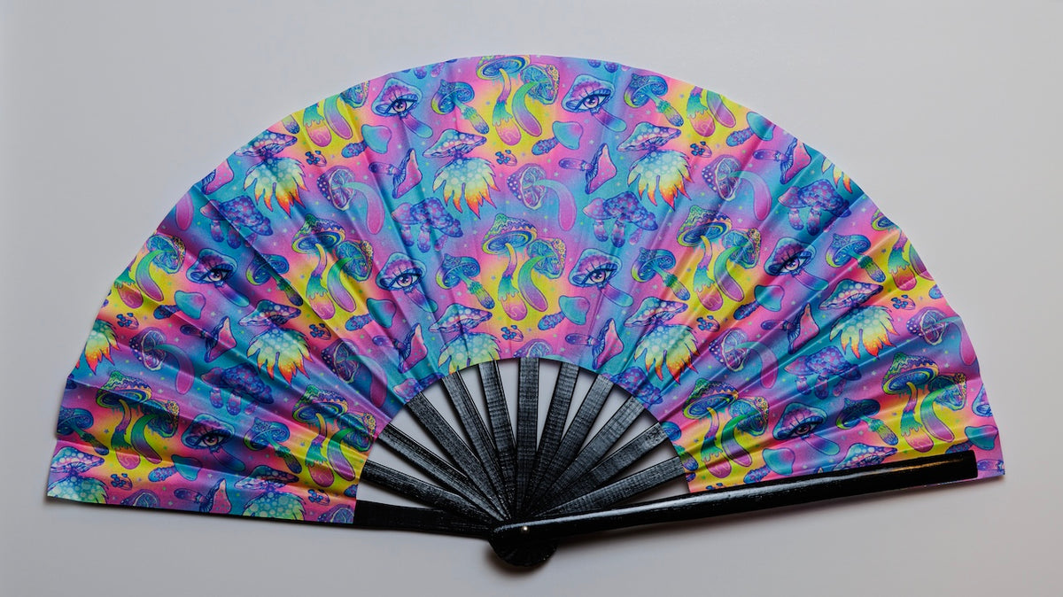 Color Me Trippy (Mushrooms) (Large Fan)