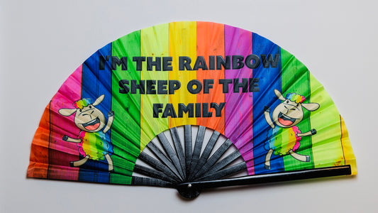 ✅Rainbow Sheep of the Family (Large Fan)