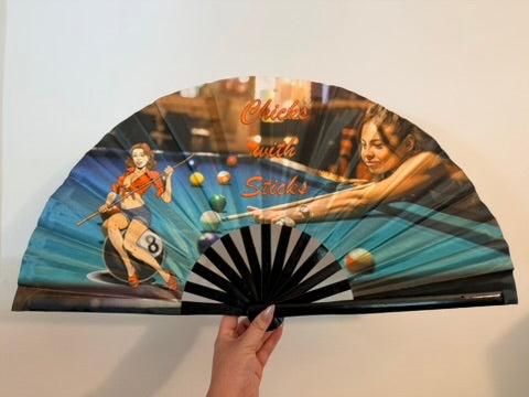 Chicks with Sticks (Large Fan)