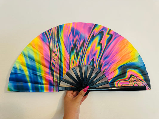 ✅Neon Rainbow Trippy (Small Fan)