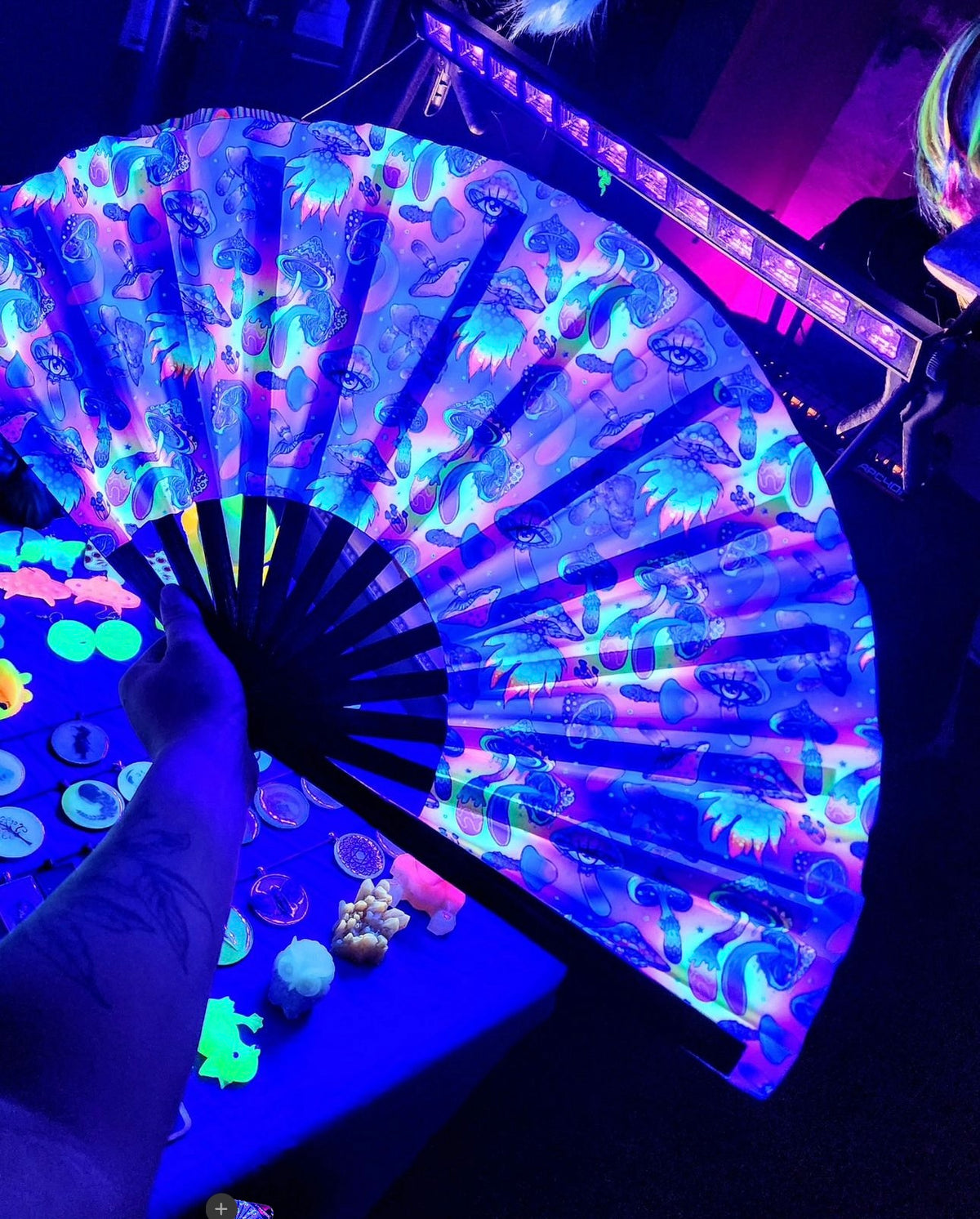 Color Me Trippy (Mushrooms) (Large Fan)